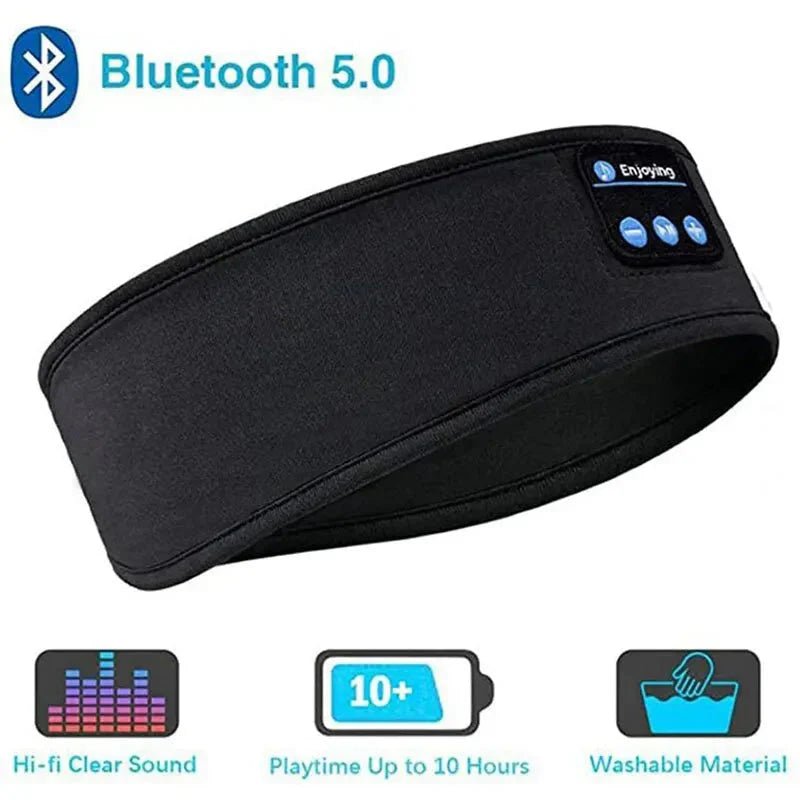 Bluetooth Sleep Headband – Wireless Headphones, Built-In Speakers, Comfortable Fabric, 10-Hour Battery Life - Uribe Electronics&Gadgets