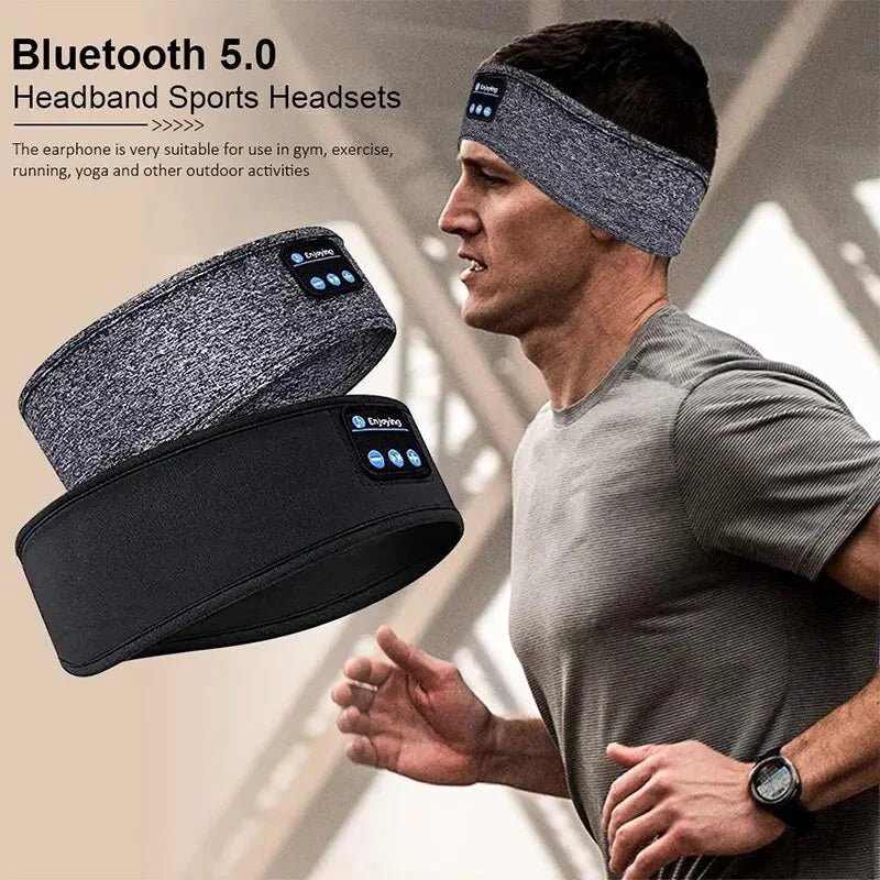 Bluetooth Sleep Headband – Wireless Headphones, Built-In Speakers, Comfortable Fabric, 10-Hour Battery Life - Uribe Electronics&Gadgets