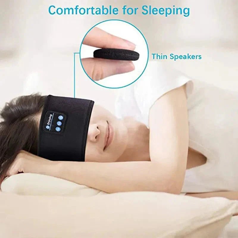 Bluetooth Sleep Headband – Wireless Headphones, Built-In Speakers, Comfortable Fabric, 10-Hour Battery Life - Uribe Electronics&Gadgets