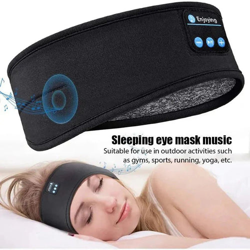 Bluetooth Sleep Headband – Wireless Headphones, Built-In Speakers, Comfortable Fabric, 10-Hour Battery Life - Uribe Electronics&Gadgets
