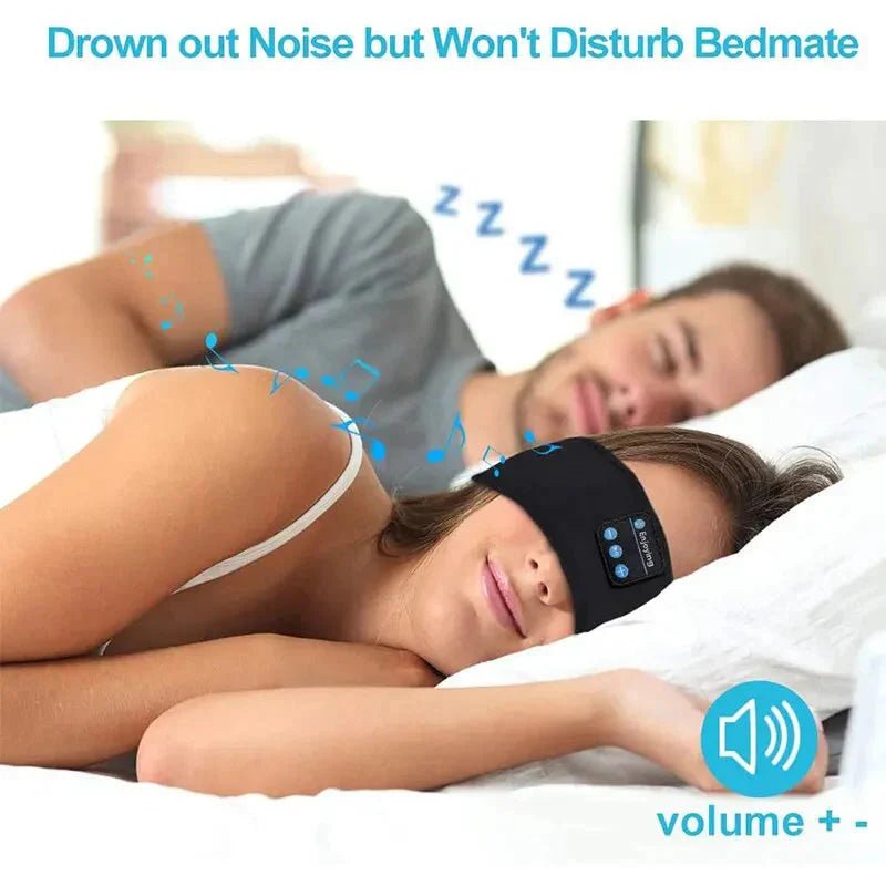 Bluetooth Sleep Headband – Wireless Headphones, Built-In Speakers, Comfortable Fabric, 10-Hour Battery Life - Uribe Electronics&Gadgets