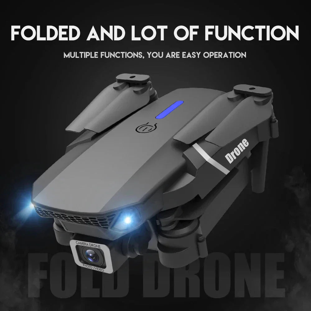 E88 Pro Foldable Quadcopter Drone - WIFI FPV, HD 4K Camera, Altitude Hold - Uribe Electronics&Gadgets