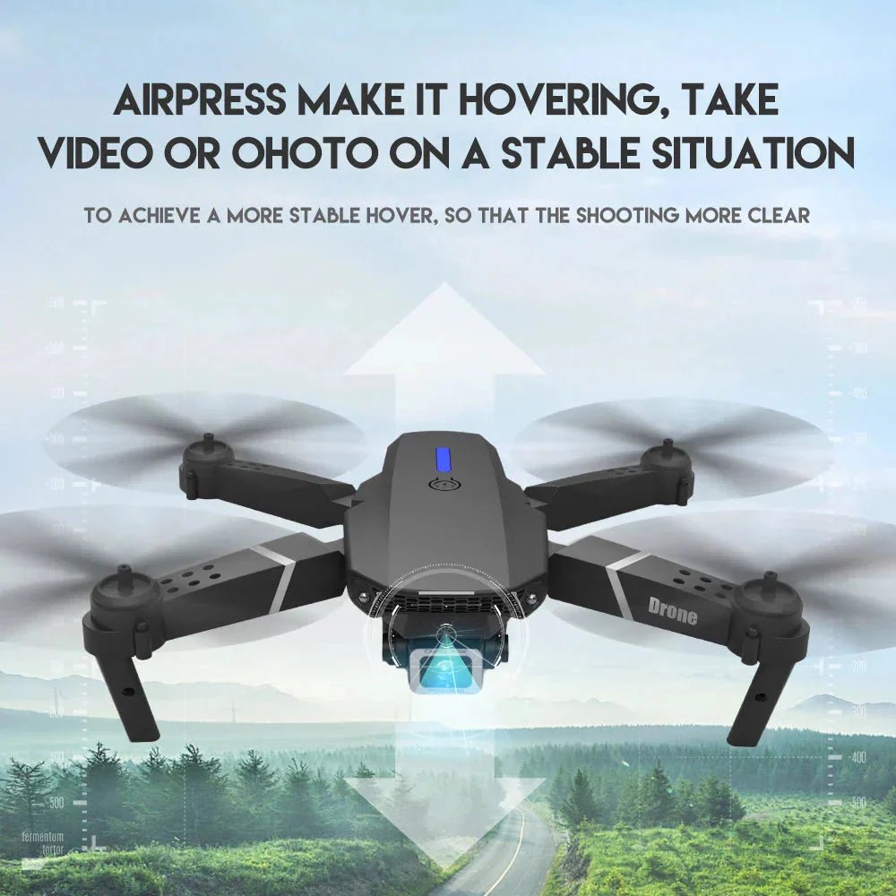 E88 Pro Foldable Quadcopter Drone - WIFI FPV, HD 4K Camera, Altitude Hold - Uribe Electronics&Gadgets
