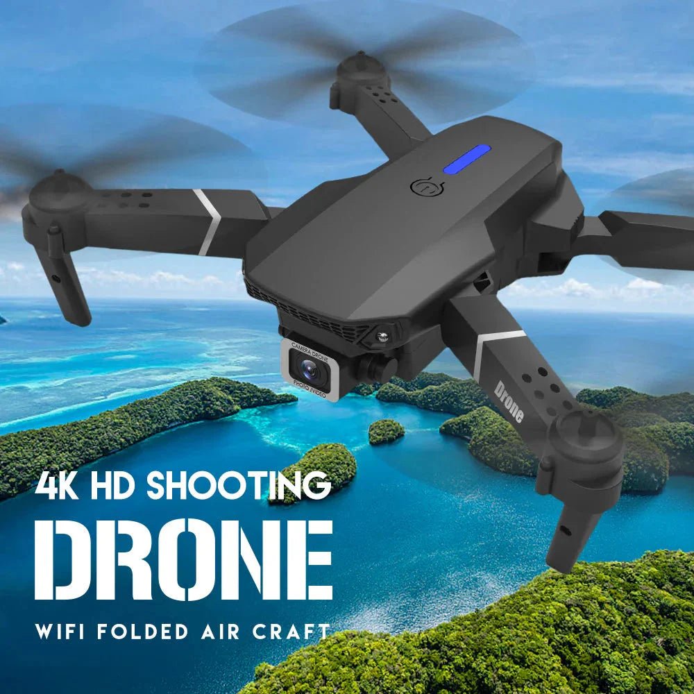 E88 Pro Foldable Quadcopter Drone - WIFI FPV, HD 4K Camera, Altitude Hold - Uribe Electronics&Gadgets