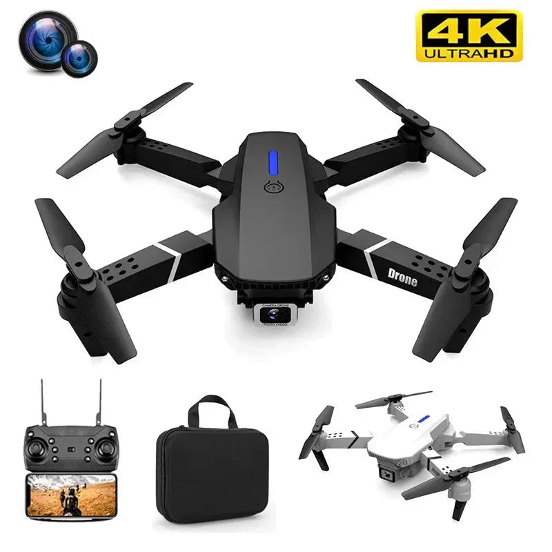E88 Pro Foldable Quadcopter Drone - WIFI FPV, HD 4K Camera, Altitude Hold - Uribe Electronics&Gadgets