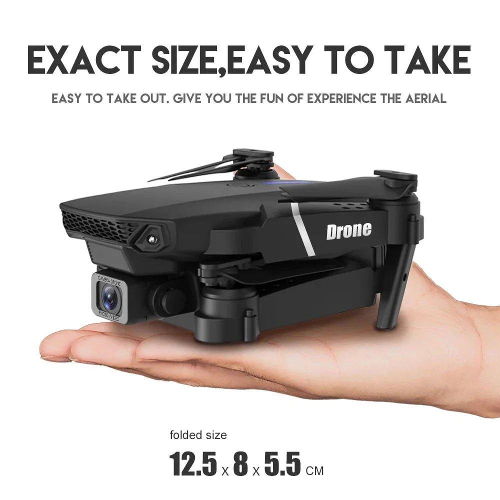 E88 Pro Foldable Quadcopter Drone - WIFI FPV, HD 4K Camera, Altitude Hold - Uribe Electronics&Gadgets