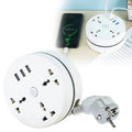 EU Plug AC Outlet Smart Home Power Strip – Multipurpose Electrical Extension Cord with USB Ports & Fast Charging - Uribe Electronics&Gadgets
