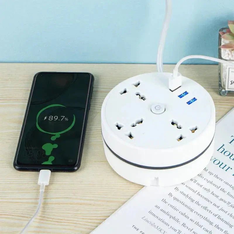 EU Plug AC Outlet Smart Home Power Strip – Multipurpose Electrical Extension Cord with USB Ports & Fast Charging - Uribe Electronics&Gadgets