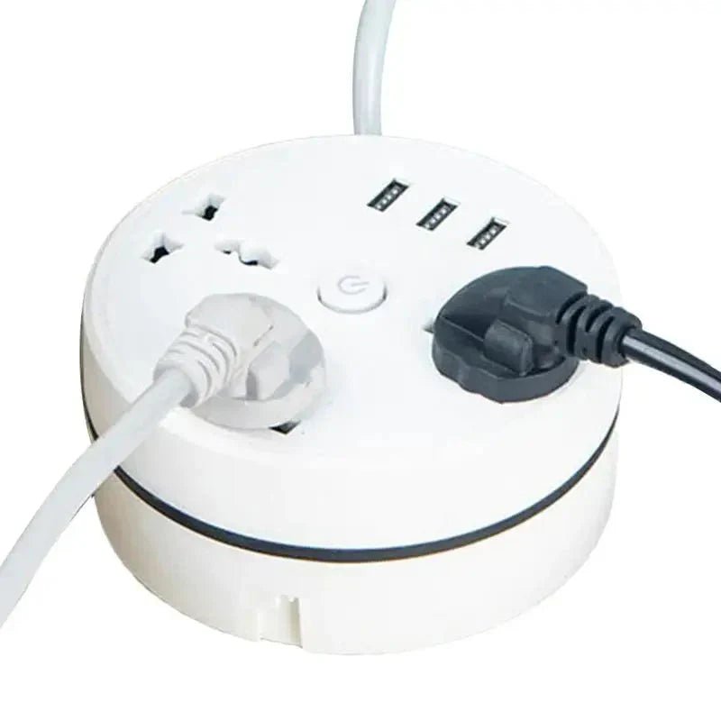 EU Plug AC Outlet Smart Home Power Strip – Multipurpose Electrical Extension Cord with USB Ports & Fast Charging - Uribe Electronics&Gadgets
