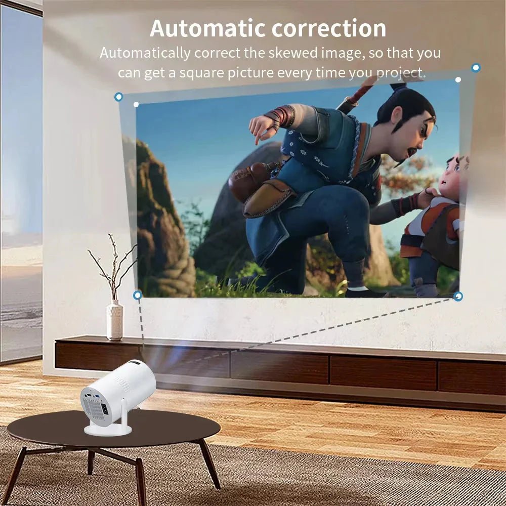Salange P300 Mini Portable Projector - 4K 8K Video Decoding, 720P HD, Android 11, Wi-Fi, BT 5.1 - Uribe Electronics&Gadgets