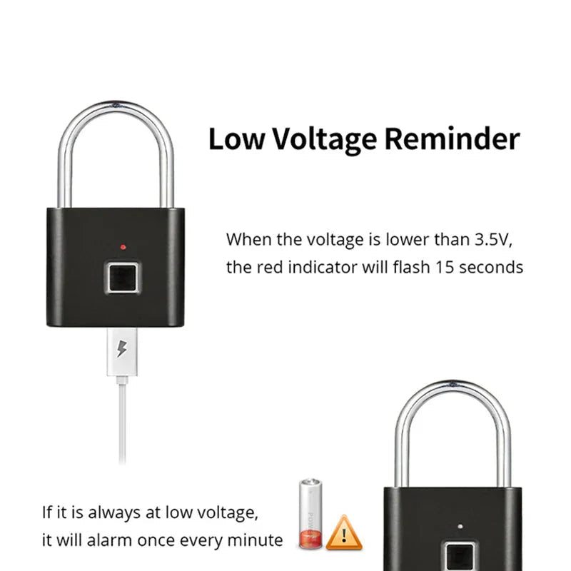 Smart Fingerprint Padlock - Uribe Electronics&Gadgets