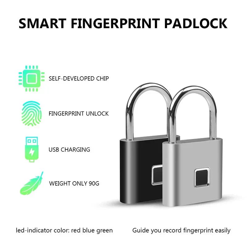 Smart Fingerprint Padlock - Uribe Electronics&Gadgets