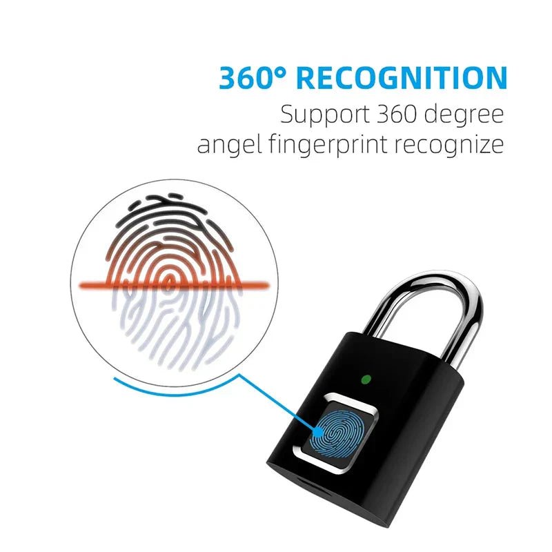 Smart Fingerprint Padlock - Uribe Electronics&Gadgets