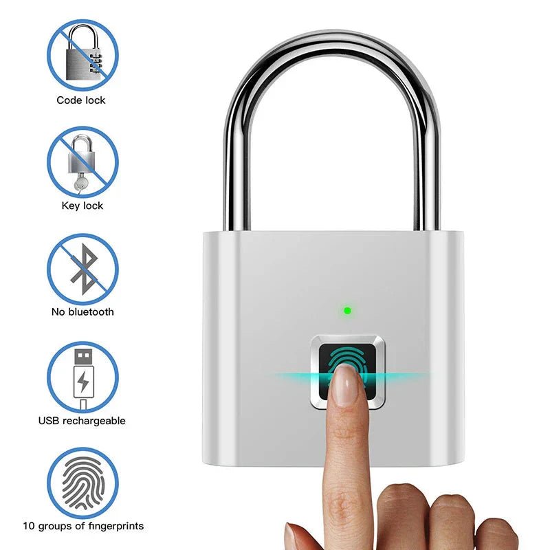 Smart Fingerprint Padlock - Uribe Electronics&Gadgets