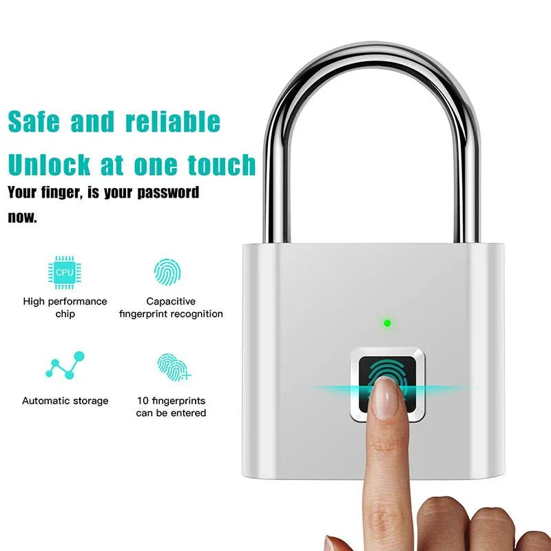 Smart Fingerprint Padlock - Uribe Electronics&Gadgets